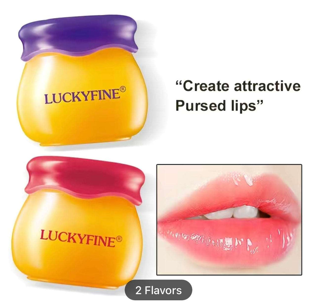 Moisturizing Lip Balm Honey Pot, Red Pomegranate/blueCherry Flavor Lip Mask Lip Gloss, Hydrating And Moisturizing, Keep All-Day Moisture For Lip, Long-lasting Effect, Fades The Lip Line, Fades Lip Lines, Sloughs Off Dead Skin, For Women And Men