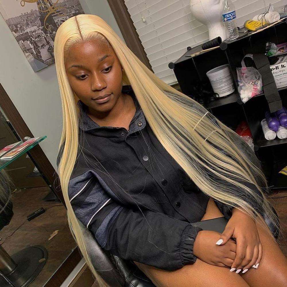 613 Honey Blonde Lace Front Wig with Pre Plucked Hairline