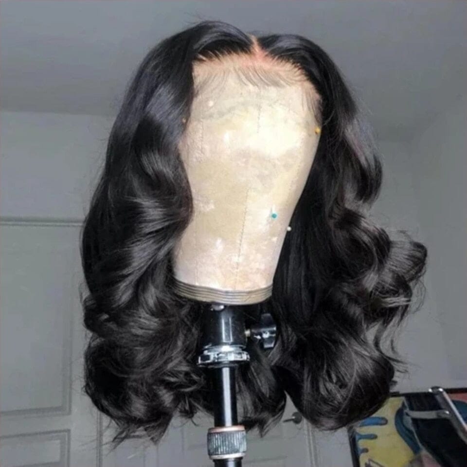 Body Wave Short Bob Wigs Human Hair 13x4 Bob Wig Lace Front Human Hair Wigs For Black Women Body Wave Frontal Wig Preplucked 180 Wigs Prodigyslay 