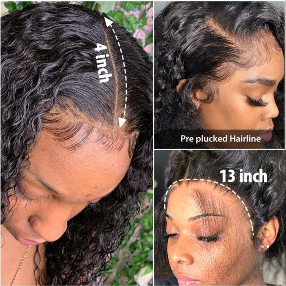 Human Hair Water Wave Lace Front Wig