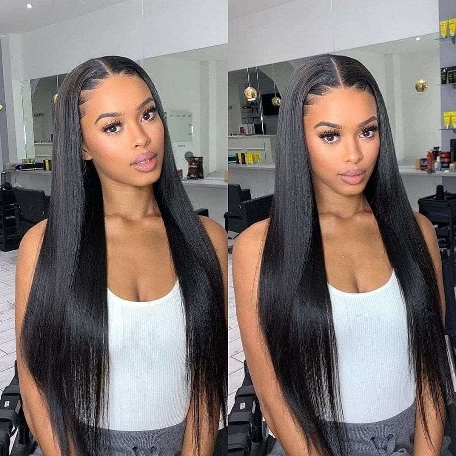 Transparent 34 Inch Bone Straight Lace Front Wig Brazilian Human Hair 13x4 Lace Frontal Wigs For Women Closure Wigs Wigs Prodigyslay 